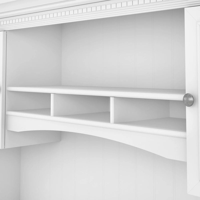 Bureau 60W Fairview avec huche, armoire et bibliothèque de Bush Furniture