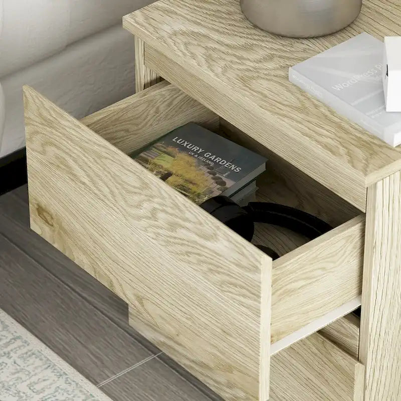 Table de chevet à 2 tiroirs Table d'appoint Console