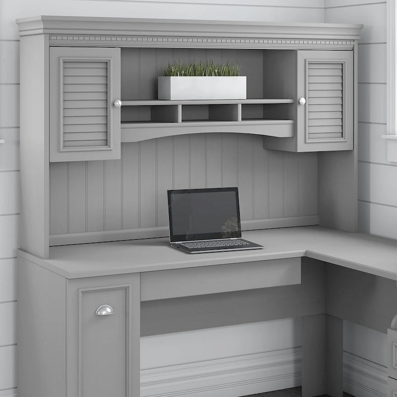 Crédence 60W Fairview pour bureau en L de Bush Furniture