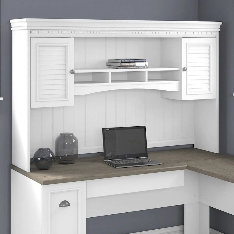Crédence 60W Fairview pour bureau en L de Bush Furniture
