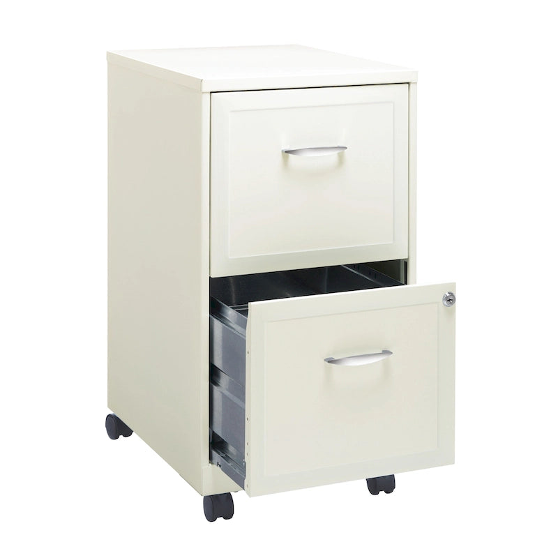 Classeur mobile 2 tiroirs Space Solutions blanc perle