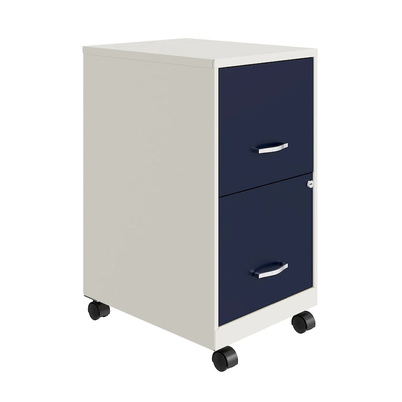 Classeur mobile 2 tiroirs Space Solutions blanc perle