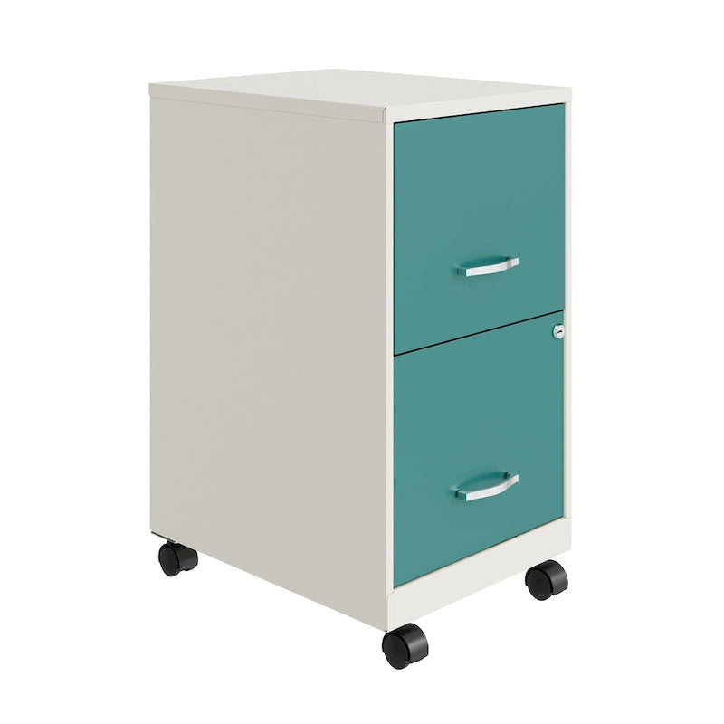 Classeur mobile 2 tiroirs Space Solutions blanc perle