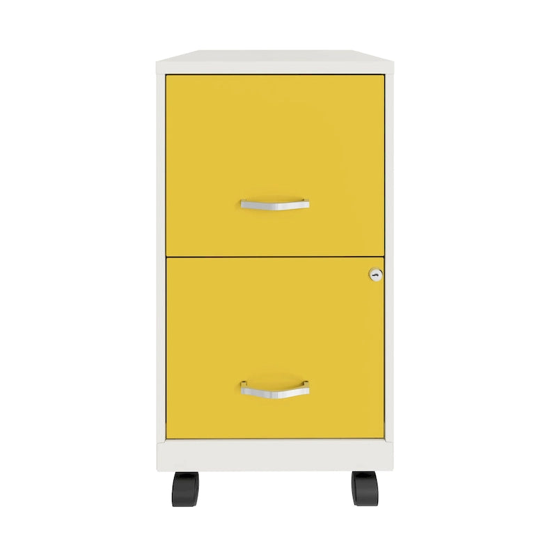 Classeur mobile 2 tiroirs Space Solutions blanc perle