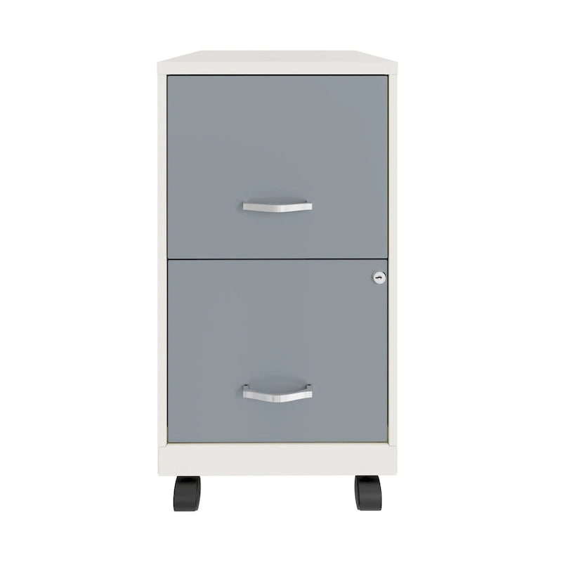 Classeur mobile 2 tiroirs Space Solutions blanc perle