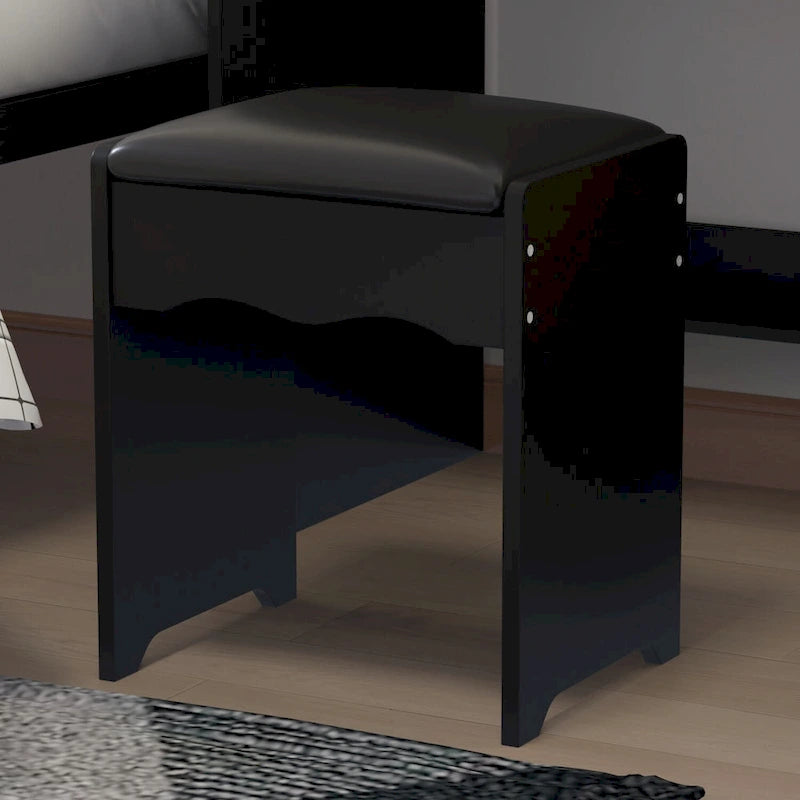 Coiffeuse avec 3 modèles de lumière et tabouret