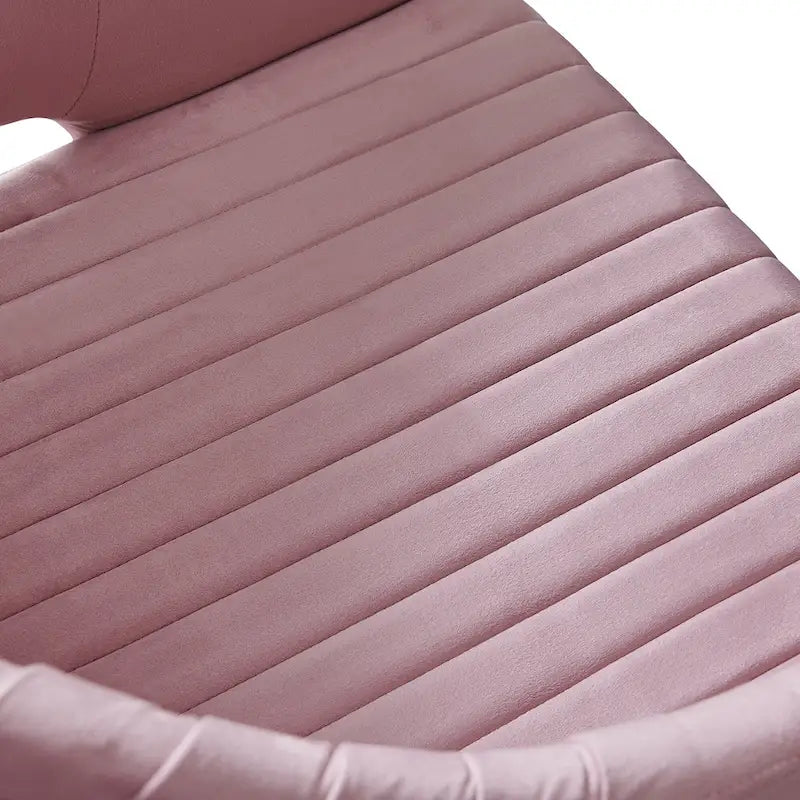 Chaise de bureau moderne dorée en velours pivotante et réglable en hauteur