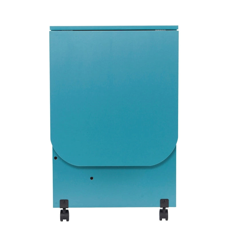 Table à couture/station d'artisanat roulante extensible Eastwick de SEI Furniture - Turquoise