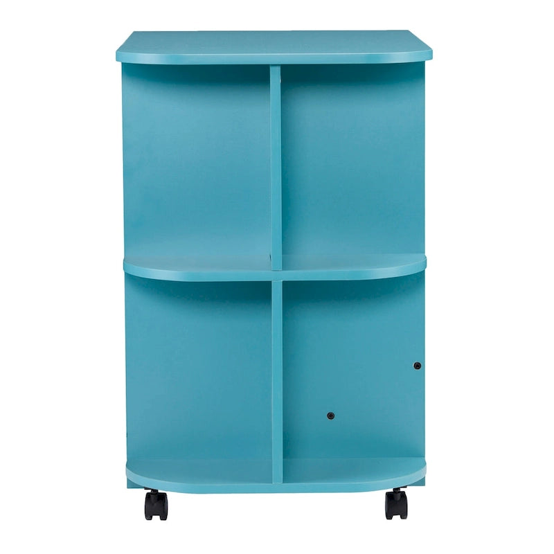 Table à couture/station d'artisanat roulante extensible Eastwick de SEI Furniture - Turquoise