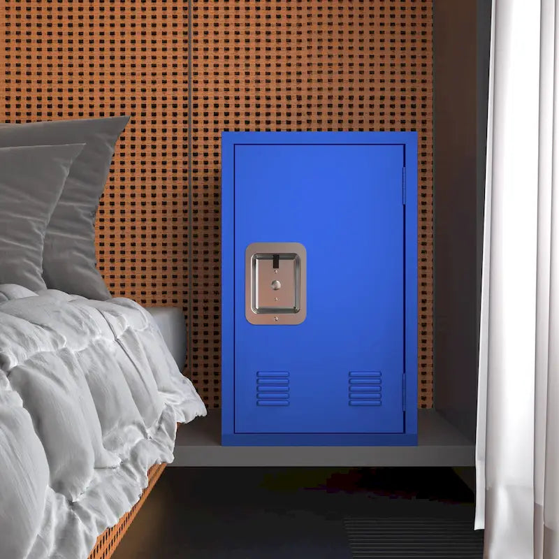 Armoire de rangement compacte, amovible et empilable en acier