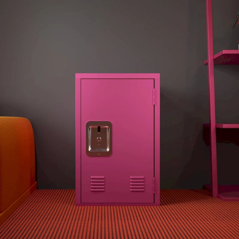 Armoire de rangement compacte, amovible et empilable en acier