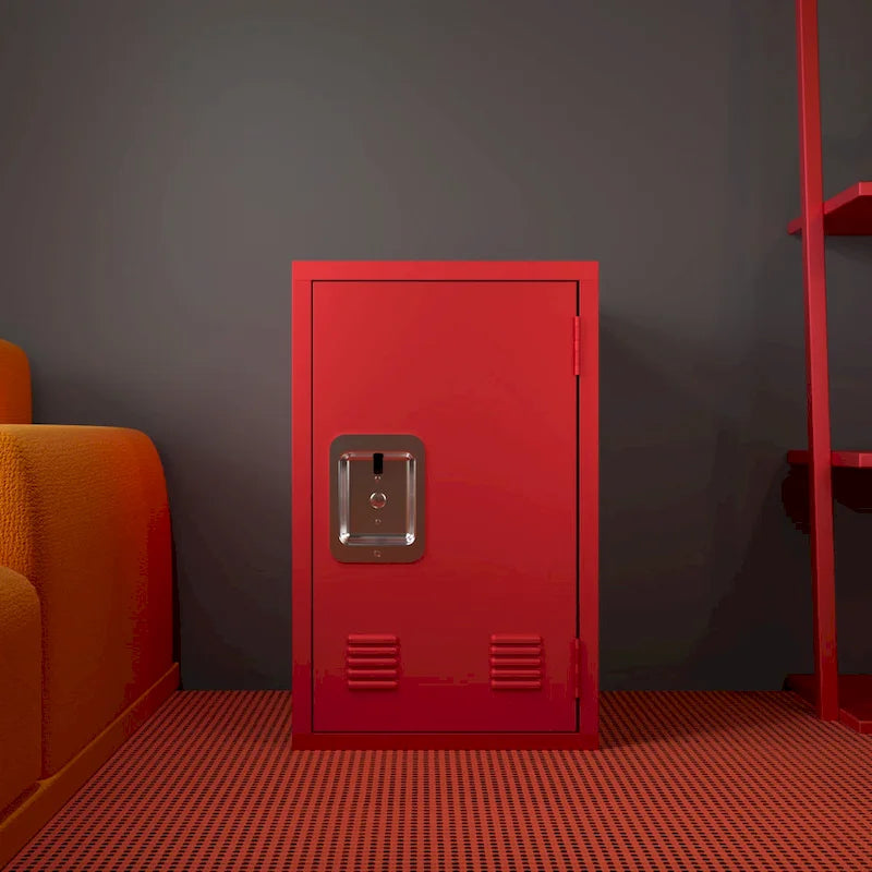Armoire de rangement compacte, amovible et empilable en acier