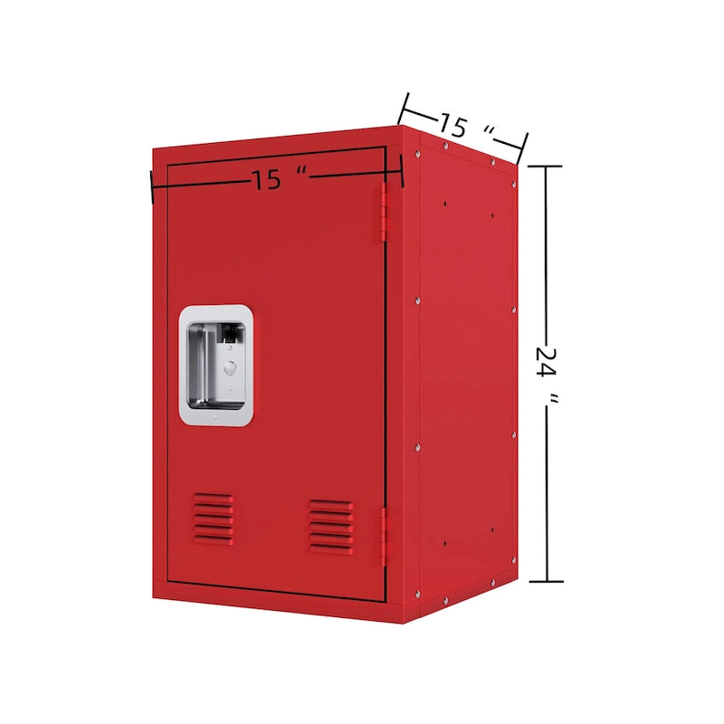Armoire de rangement compacte, amovible et empilable en acier