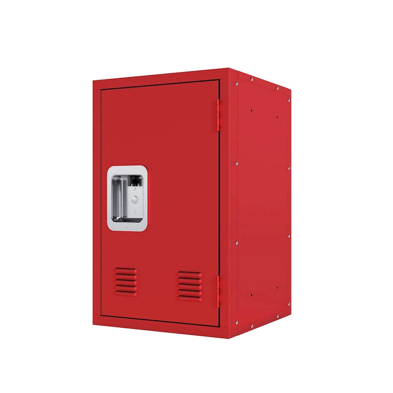 Armoire de rangement compacte, amovible et empilable en acier