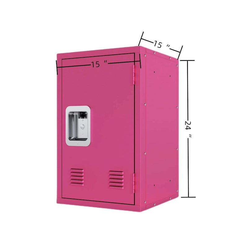 Armoire de rangement compacte, amovible et empilable en acier