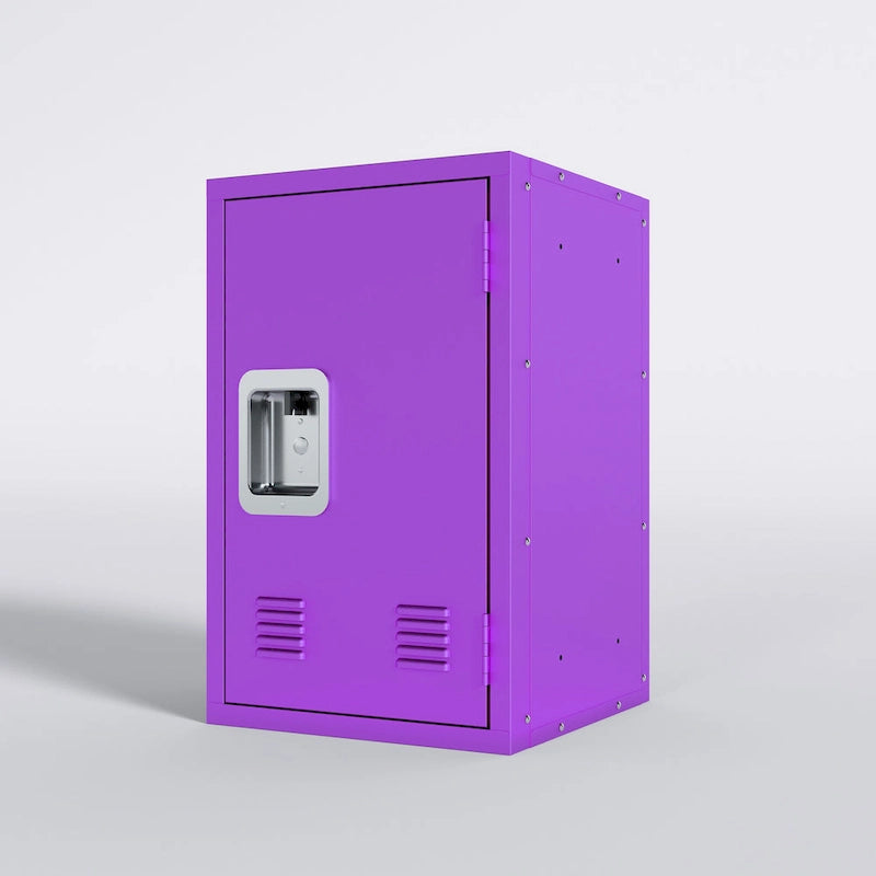 Armoire de rangement compacte, amovible et empilable en acier
