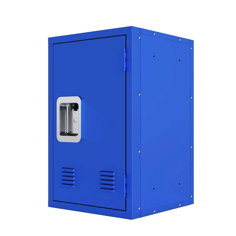 Armoire de rangement compacte, amovible et empilable en acier
