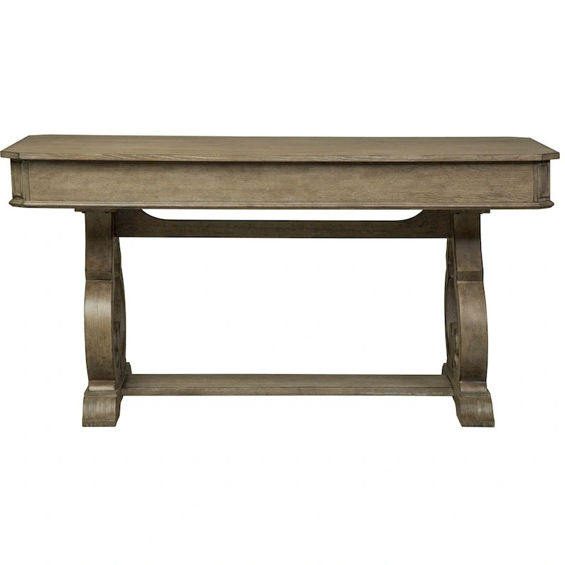 Bureau d'écriture Copper Grove Simply Elegant blanc, marron et taupe chiné