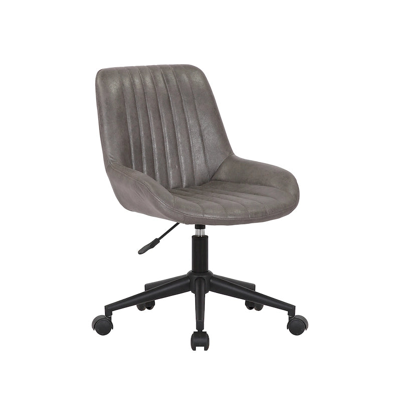 Porthos Home Cabe Chaise de bureau pivotante, Revêtement en microfibre