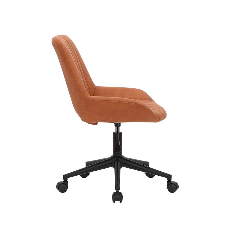 Porthos Home Cabe Chaise de bureau pivotante, Revêtement en microfibre