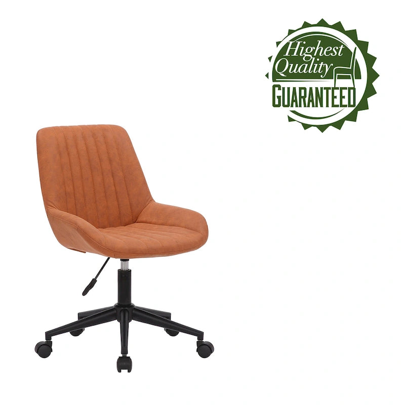 Porthos Home Cabe Chaise de bureau pivotante, Revêtement en microfibre