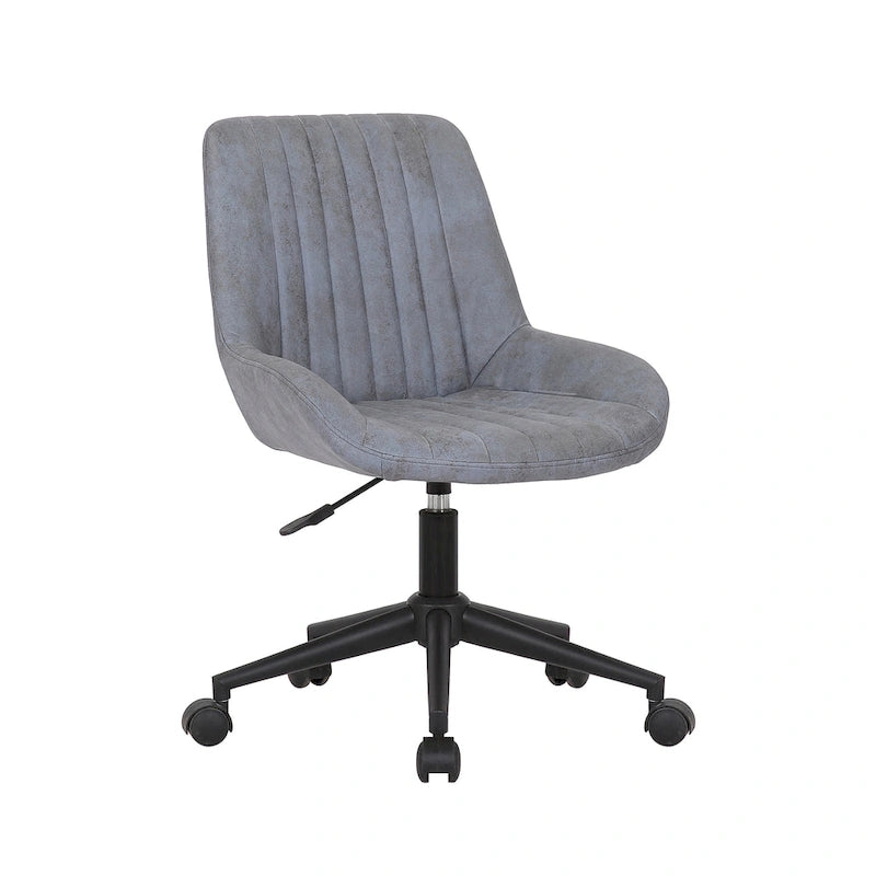 Porthos Home Cabe Chaise de bureau pivotante, Revêtement en microfibre