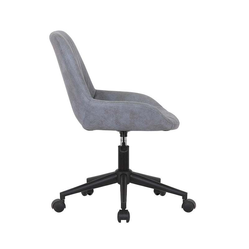 Porthos Home Cabe Chaise de bureau pivotante, Revêtement en microfibre