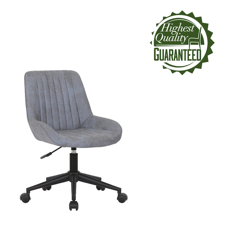 Porthos Home Cabe Chaise de bureau pivotante, Revêtement en microfibre