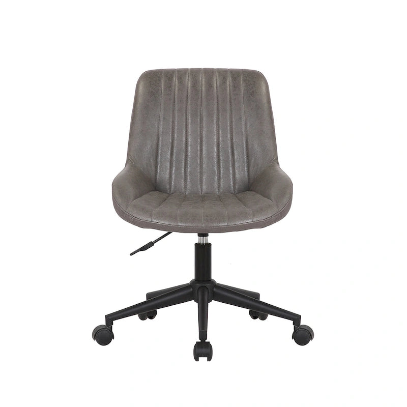 Porthos Home Cabe Chaise de bureau pivotante, Revêtement en microfibre