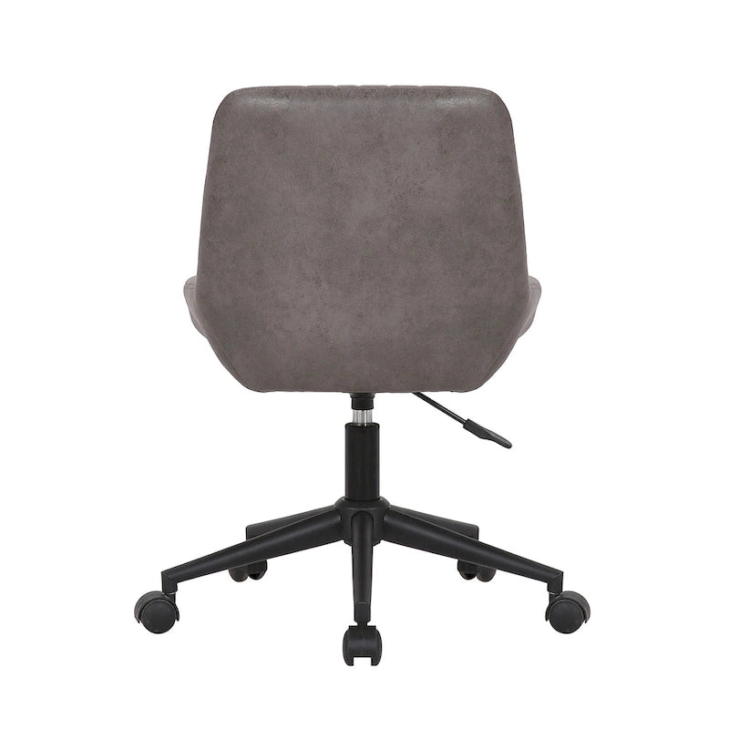 Porthos Home Cabe Chaise de bureau pivotante, Revêtement en microfibre