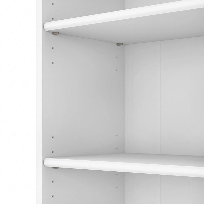 Bibliothèque à 5 étagères Fairview Blanc antique - Antique - 29.57L x 12.09W x 68.94H
