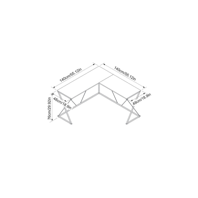 Bureau d'angle en L Acardia