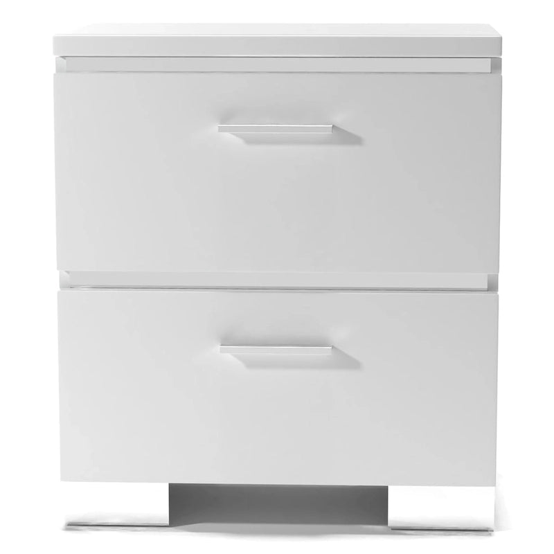 Ensemble de lit 3 pièces contemporain de la collection Champs, avec panneau en bois massif de taille Queen et port USB, par Furniture of America