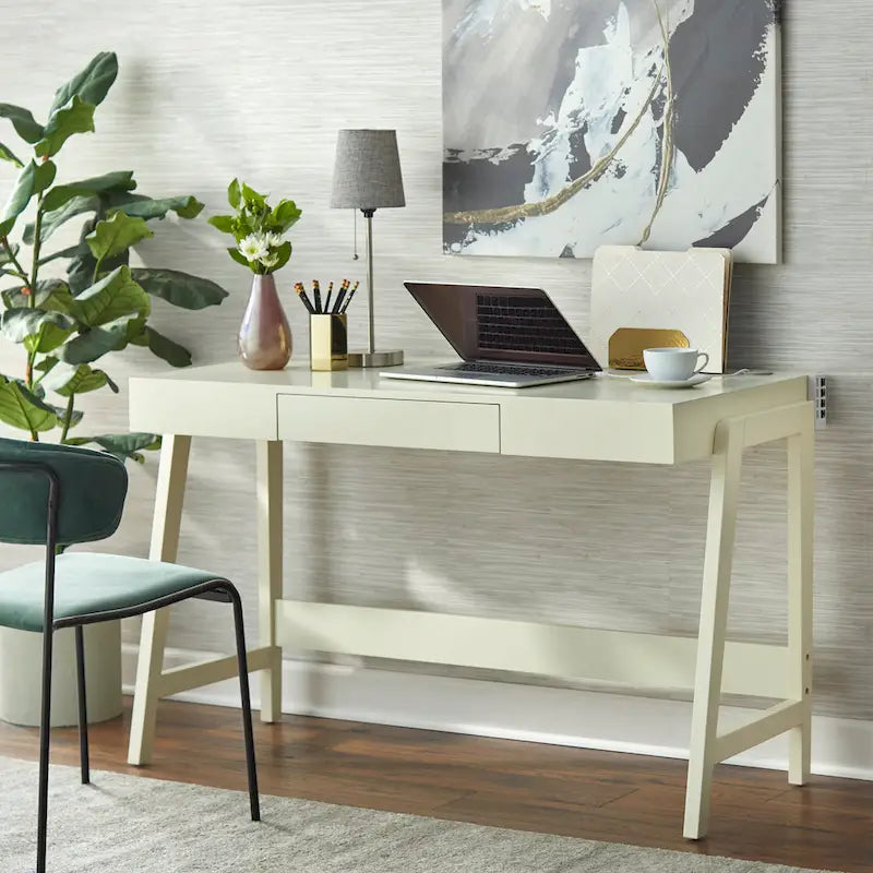Bureau rectangulaire moderniste simple et intégré