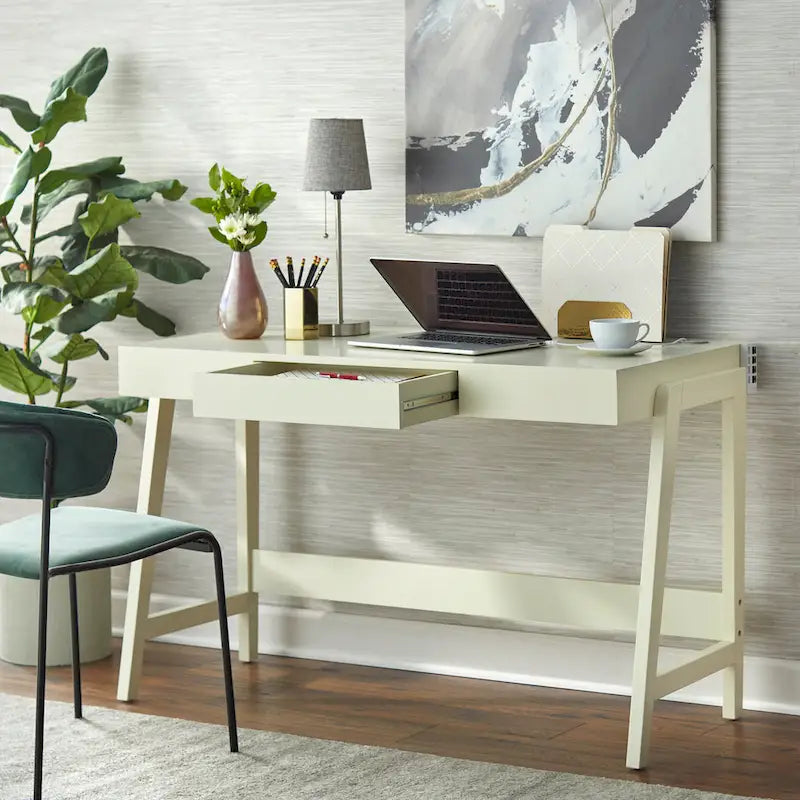 Bureau rectangulaire moderniste simple et intégré