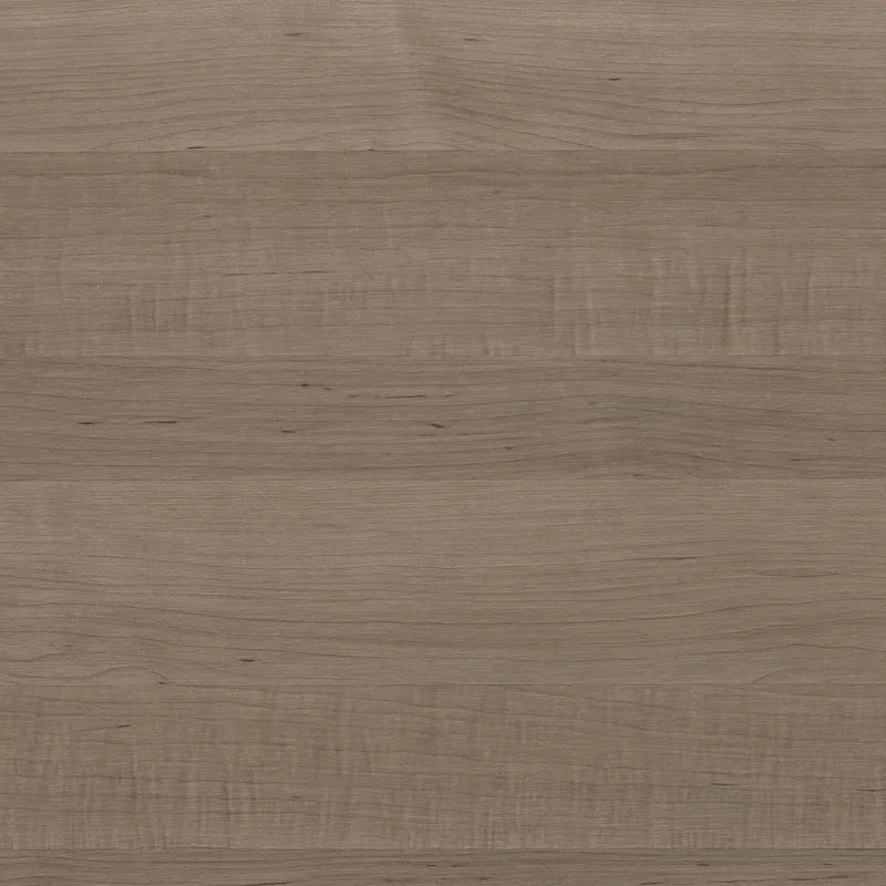 Bureau de 72 po de large avec huche et bibliothèque à 5 étagères Somerset, gris cendré