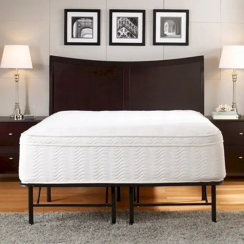 Cadre de lit plateforme lourd Boyd Sleep Queen 14 pouces - Montage facile