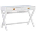 Bureau d'écriture Poppy White à piètement en X
