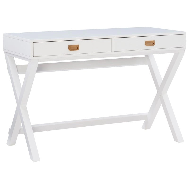Bureau d'écriture Poppy White à piètement en X