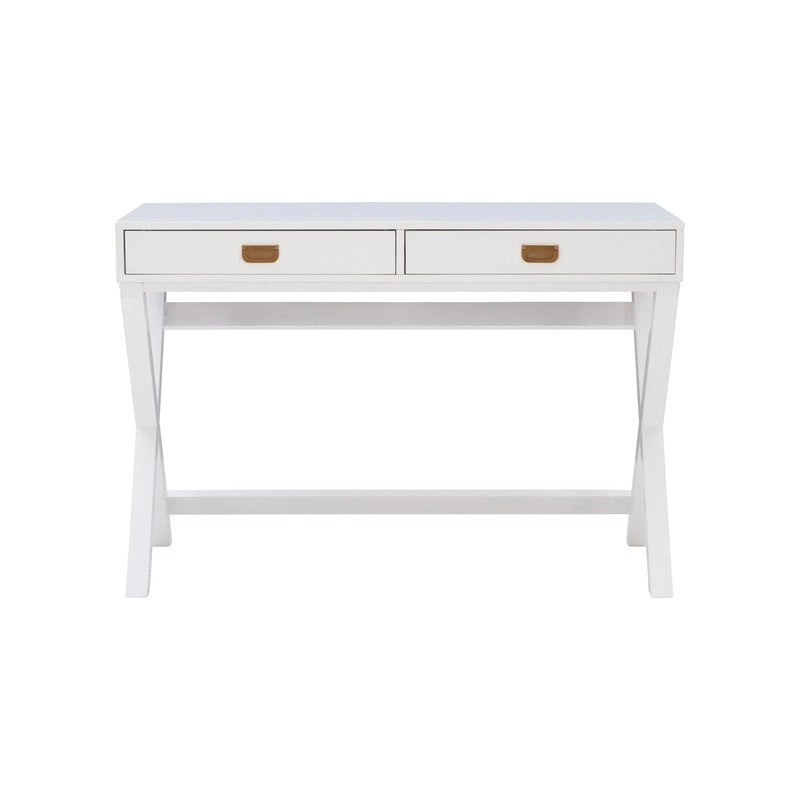 Bureau d'écriture Poppy White à piètement en X