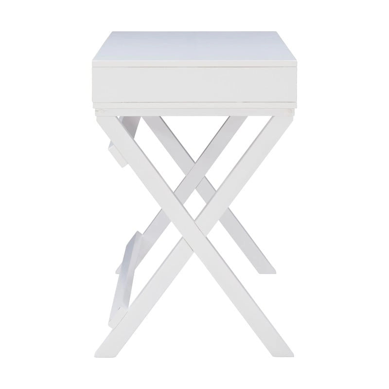 Bureau d'écriture Poppy White à piètement en X