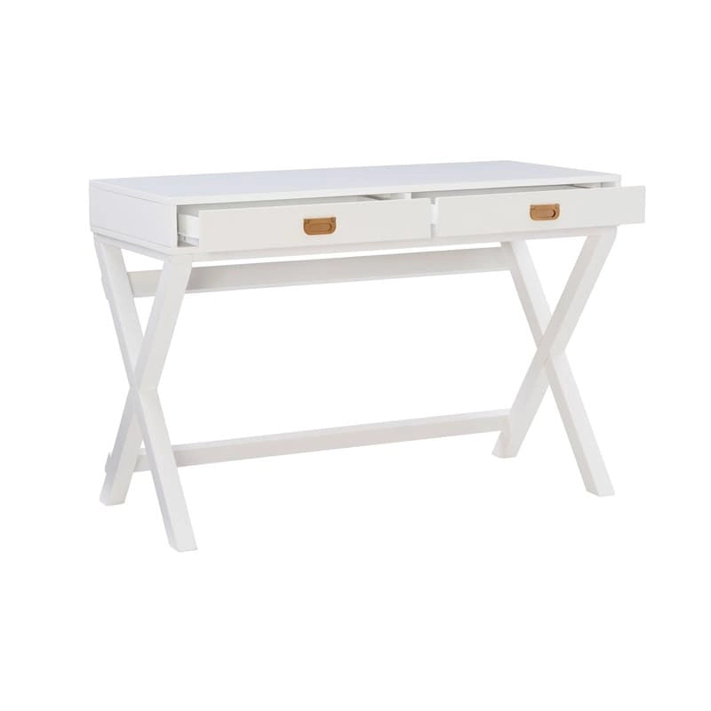 Bureau d'écriture Poppy White à piètement en X