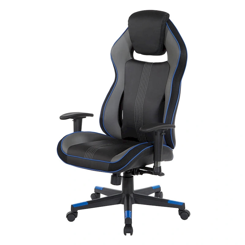 Chaise de jeu BOA II en cuir reconstitué avec accents de couleur
