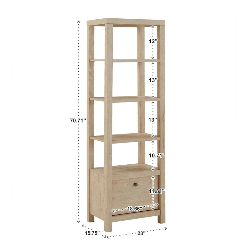 Bureau de travail Hinesburg de 35 po avec chargeur USB par iNSPIRE Q Classic