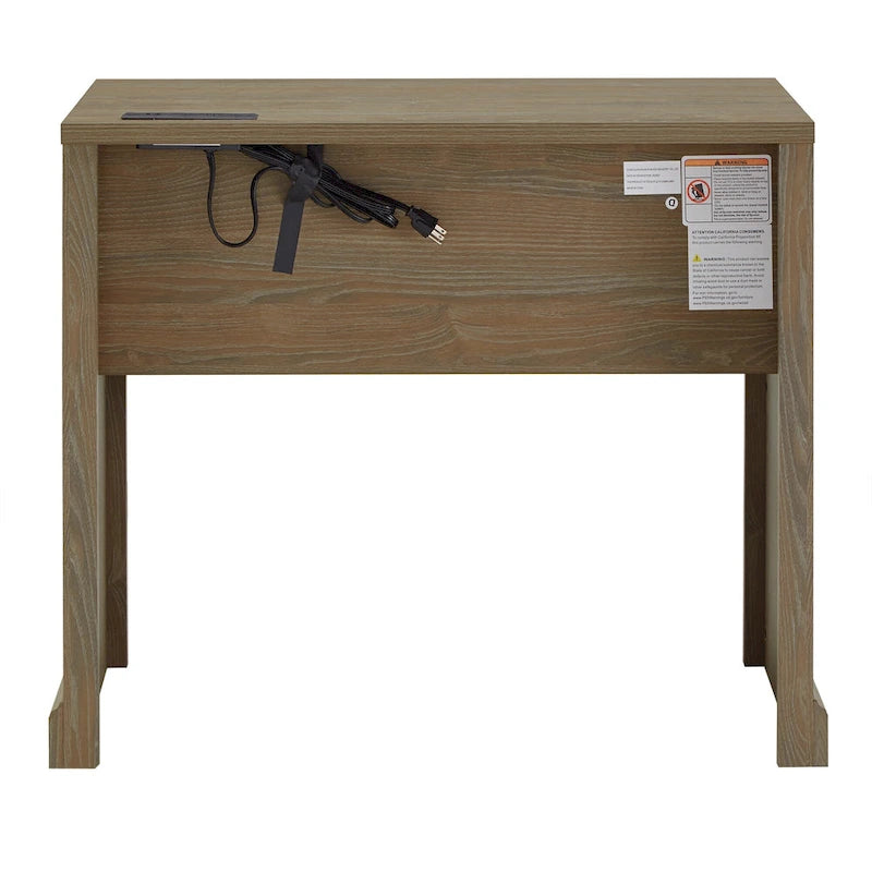 Bureau de travail Hinesburg de 35 po avec chargeur USB par iNSPIRE Q Classic