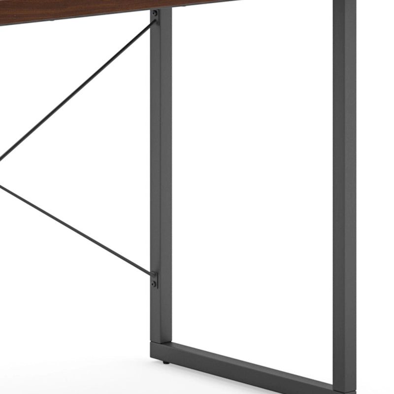 Homestyles Bureau en Bois Marron avec Support d'Écran