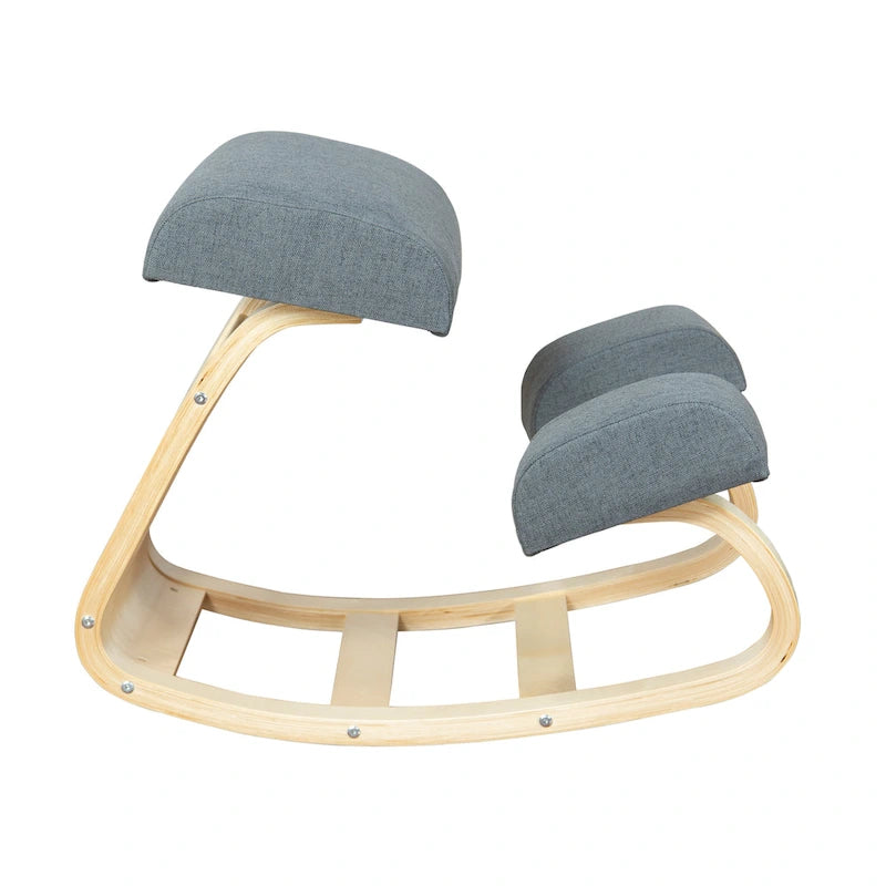 Chaise ergonomique à genoux RRI Goods, chaise de bureau rembourrée confortable pour le soutien de la posture, tabouret à bascule incliné