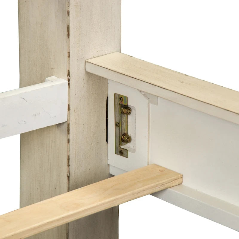 Grand lit Queen en bois vieilli Whitestone Big Valley