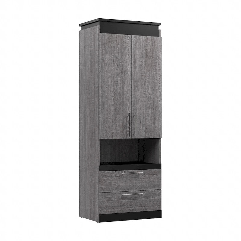 Meuble de rangement haut Orion avec tiroirs et tablette coulissante de Bestar