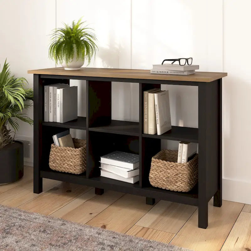 Bibliothèque-organiseur et meuble de rangement 6 cases Mayfield de Bush Furniture
